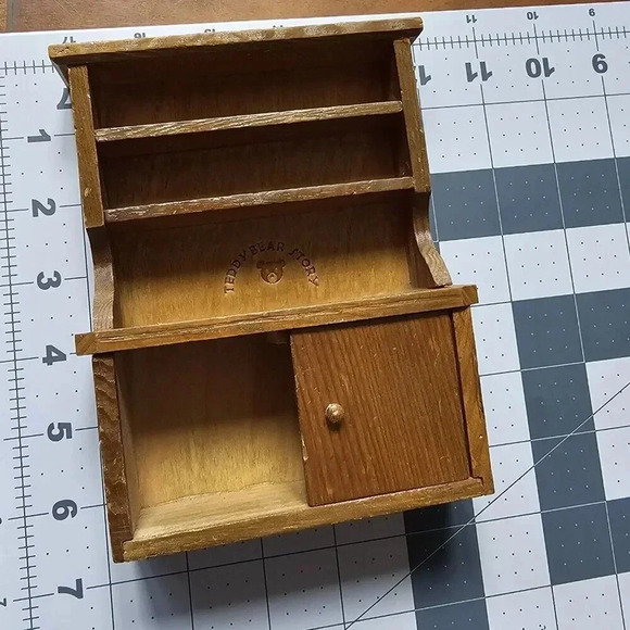 Teddy Bear Story (Applause Toy Co.) Furniture & Mini Flocked Bear (Lot 7 pcs) - Picture 14 of 16